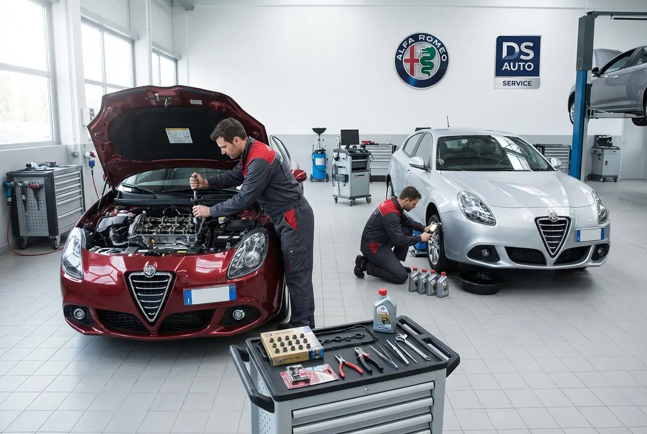 Замена маслосъемных колпачков на двигателе Alfa Romeo в автосервисе DS Auto в Жуковском
