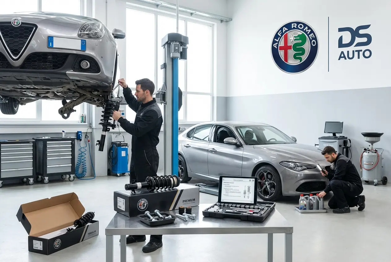 Замена амортизаторов Alfa Romeo в автосервисе DS Auto, Жуковский
